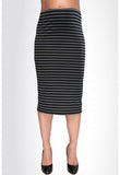 Stripe Tube Skirt