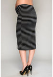 Stripe Tube Skirt
