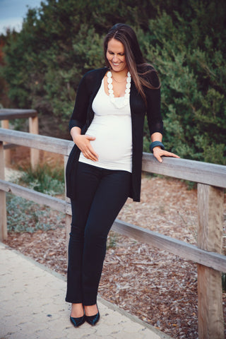 Crepe Long Cardi - RIPE