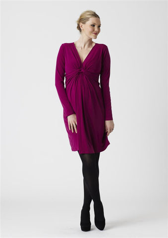 Knot Front LS Dress