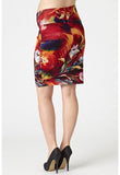 Printed Ponti Skirt